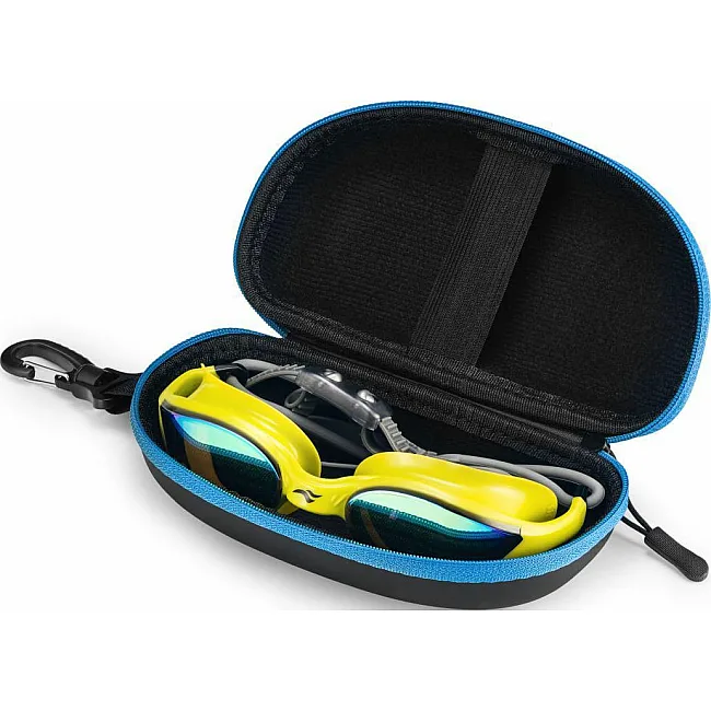 Окуляри для плавання Aqua Speed VORTEX MIRROR+CASE 8898 жовтий, сірий One Size