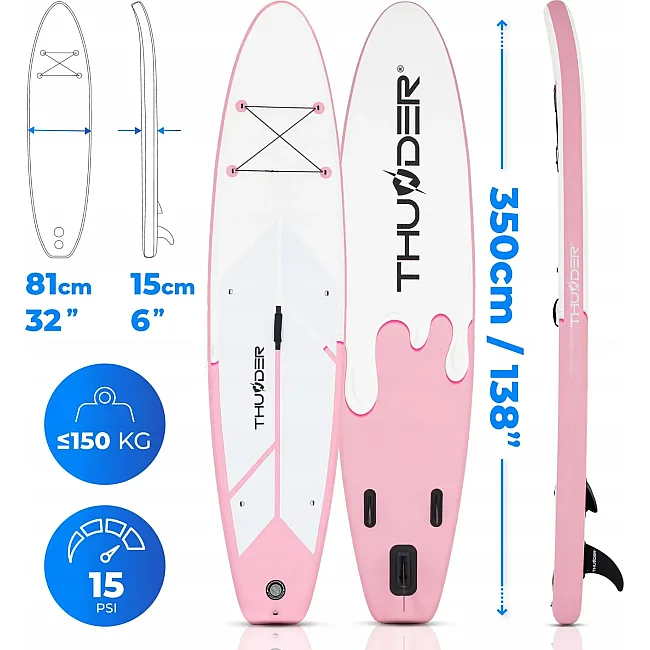 Надувная доска SUP (Сапборд) THUNDER CANDY 350
