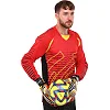 Детские вратарские перчатки с защитой пальцев FDSPORT 917 (Салатовый-серебряный)