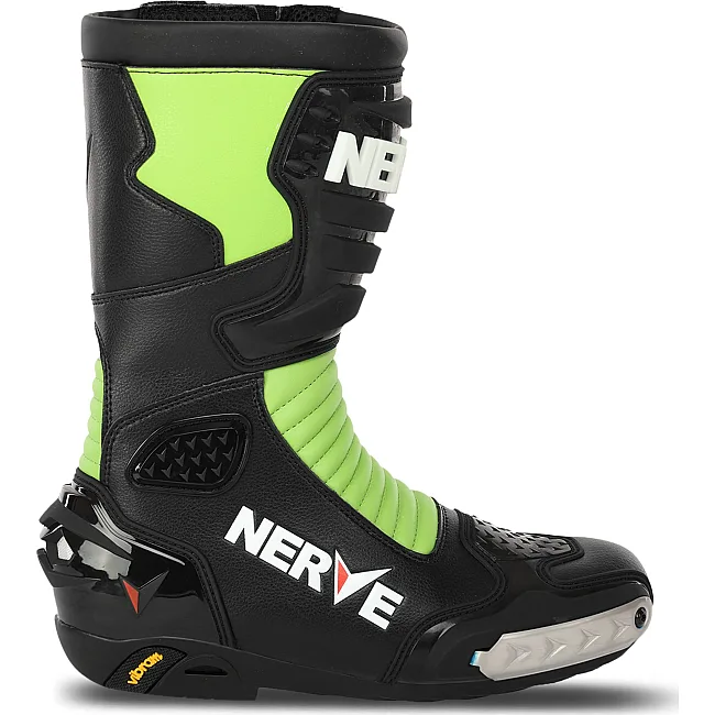 Мотоботы Кроссовые высокие NERVE MS-0738-G 41-45 (Черный-салатовый)