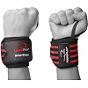 Кистовые бинты PowerPlay 3081 Gym WristT Wraps Черно-Красные
