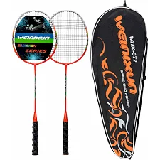 Ракетки для бадминтона в чехле WEINIXUN SPEED AND POWER WNX-372 (Оранжевый)