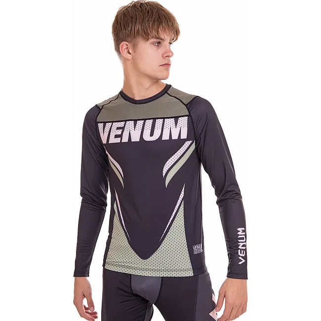 Рашгард лонгслів чоловічий VENUM
 9522 (Зелений-чорний)