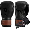 Боксерские перчатки TITLE Boxing Honorary Black (бинты 4м. в комплекте)