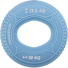 Кистевой эспандер силиконовый POWERPLAY PP-4330 Hand Grip Loops Light 13.5-18 кг. Голубой