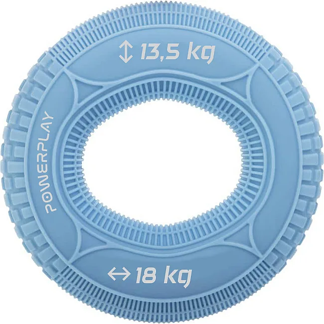 Кистевой эспандер силиконовый POWERPLAY PP-4330 Hand Grip Loops Light 13.5-18 кг. Голубой