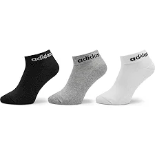 Носки Adidas C LIN ANKLE 3P белый, черный, серый