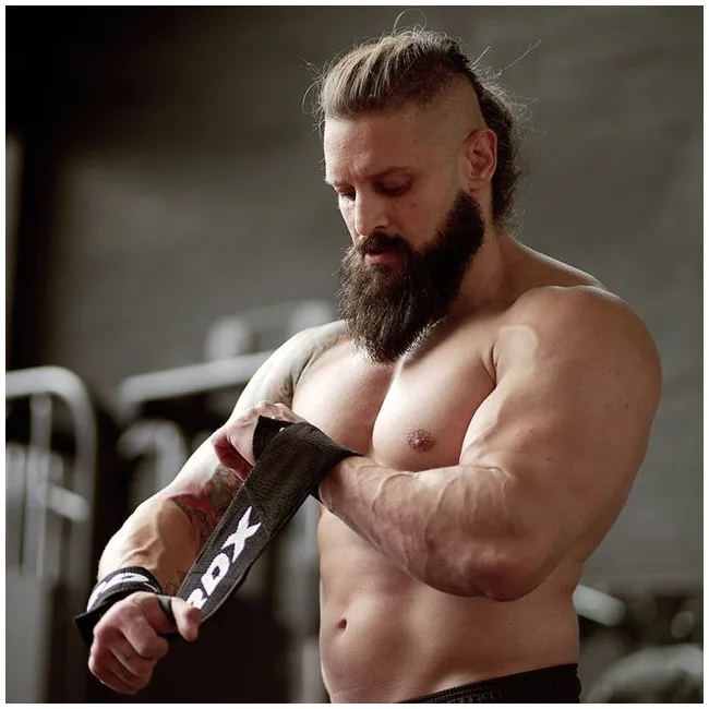 Бинты для запястий (кистовые бинты) RDX W2 Gym Wrist Wraps Black Pro