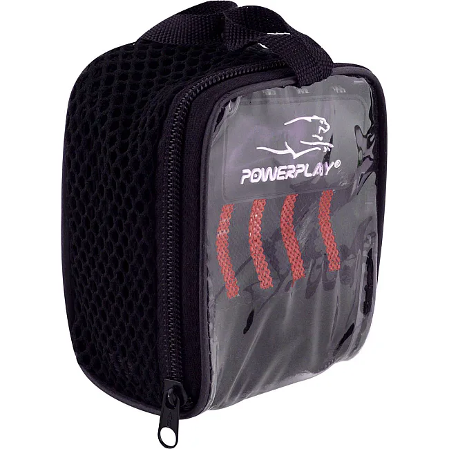 Кистовые бинты PowerPlay 3081 Gym WristT Wraps Черно-Красные