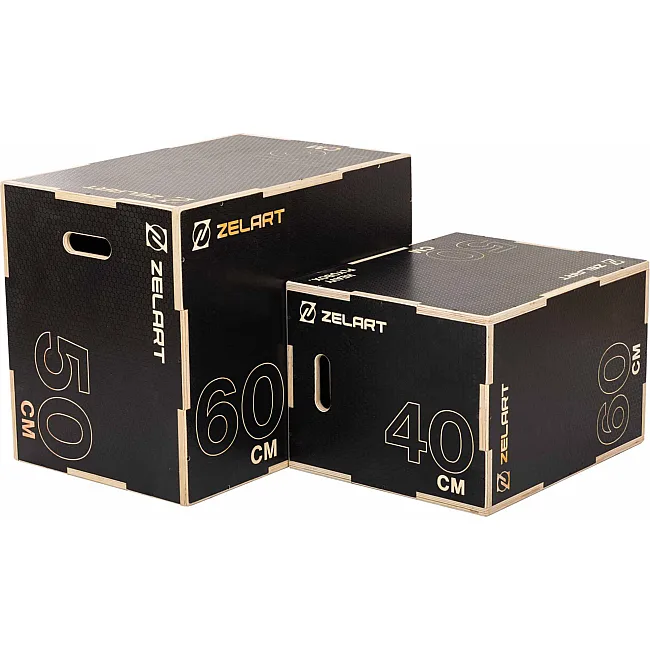Бокс плиометрический тумба для кроссфита Плиобокс Wood Plyo box ZELART FI-4884-2 1шт 75см