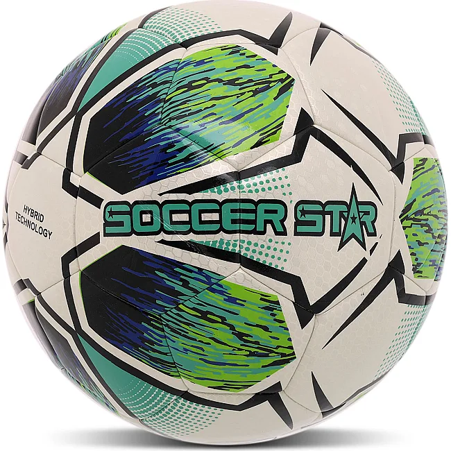 Футбольный мяч
 HYBRID SOCCER STAR TO-TOWN FB-4525 №5 PU (Белый-зеленый)