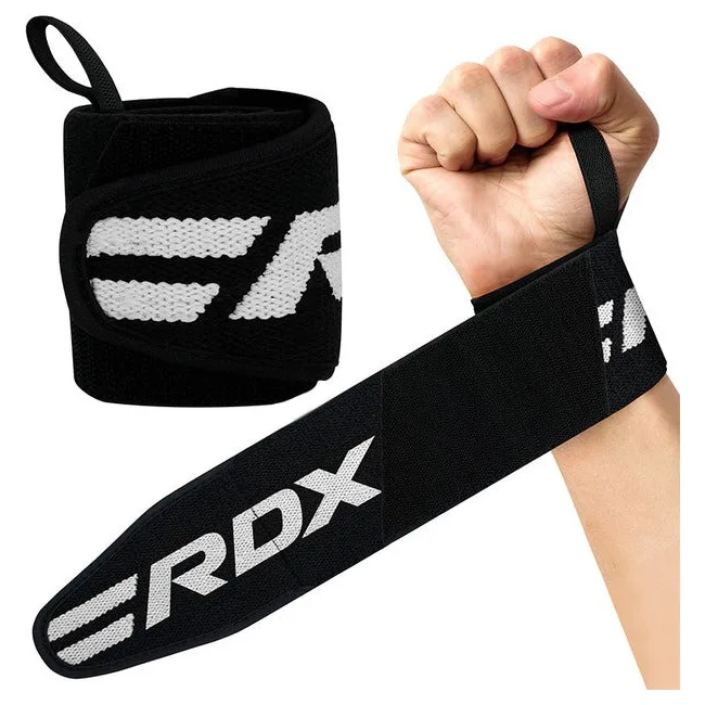 Бинты для запястий (кистовые бинты) RDX W2 Gym Wrist Wraps Black Pro