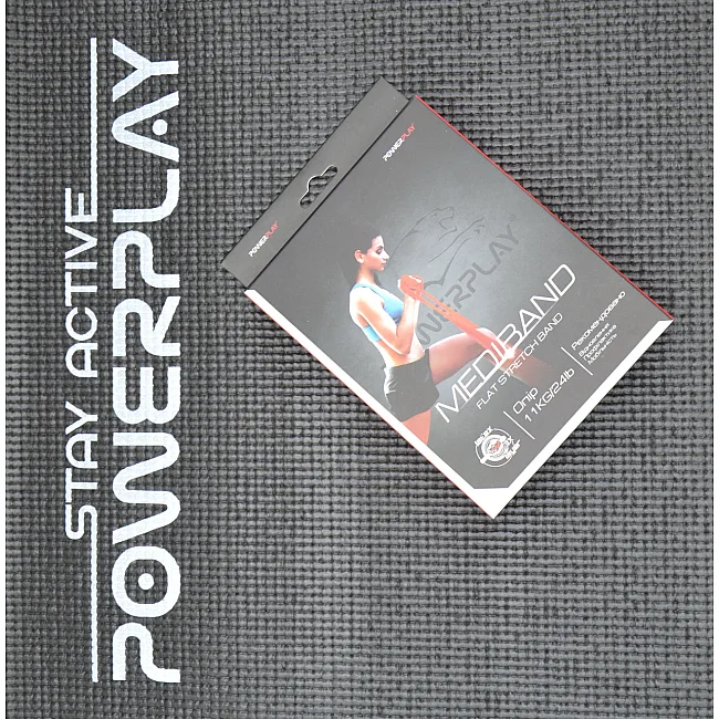 Лента-эспандер для фитнеса и реабилитации POWERPLAY 4112 0.6мм MediBand Heavy Красная (11кг)