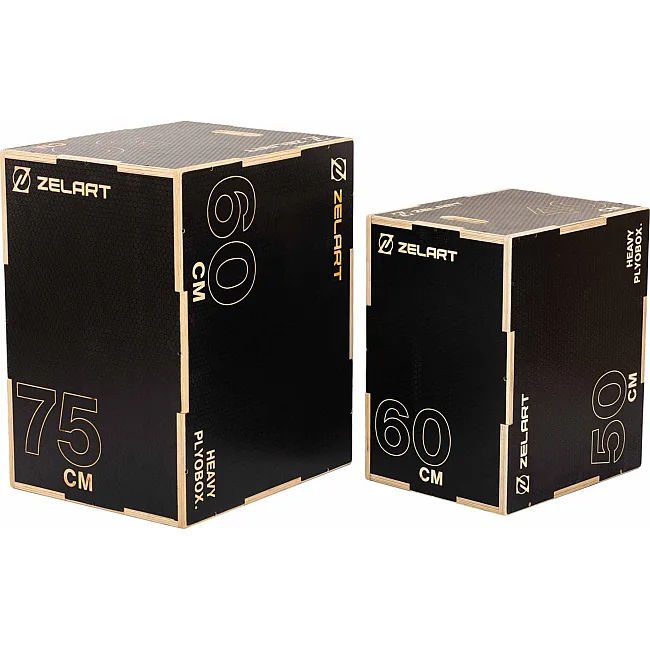 Бокс плиометрический тумба для кроссфита Плиобокс Wood Plyo box ZELART FI-4884-2 1шт 75см