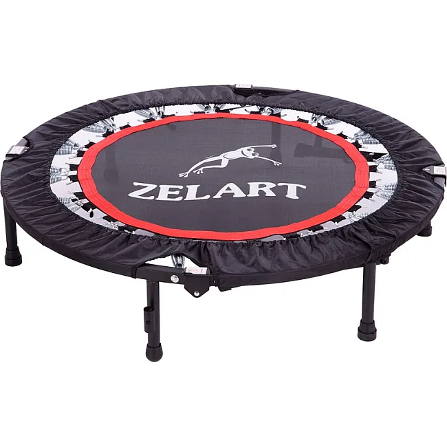 Батут для фитнеса
 для джампинга складной круглый с ручкой ZELART
 TX-6388B-40 ø101см