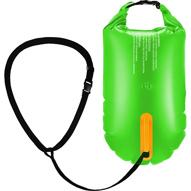Буй для плавания Aqua Speed Water Swim Buoy 61240 салатовый, черный 17 литров
