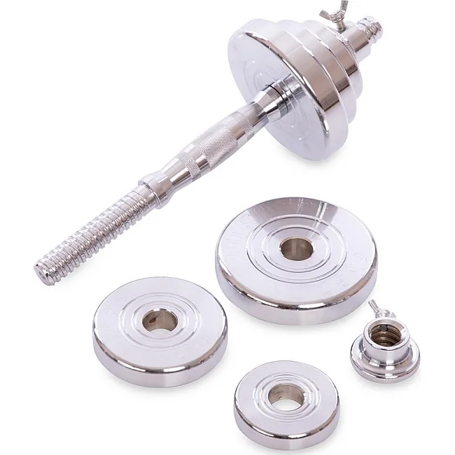 Разборные гантели
 стальные хромированные 20кг SP-SPORT
 TA-8055-20 2шт по 10кг хром