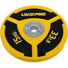 Бамперный диск полиуретановый LiveUp LP8027-15 ø50.5мм 15кг
