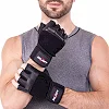Перчатки для фитнеса и тяжелой атлетики кожаные ZELART

 SB-161069 (Черный)