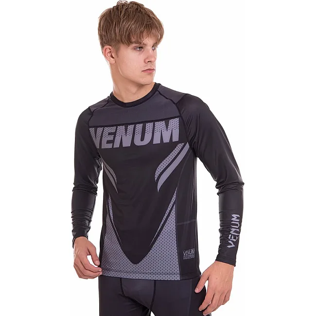 Рашгард лонгслів чоловічий VENUM
 9522 (Зелений-чорний)