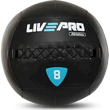 Мяч набивной медицинский для кроссфита WALL BALL LiveUp LP8103-8 8кг
