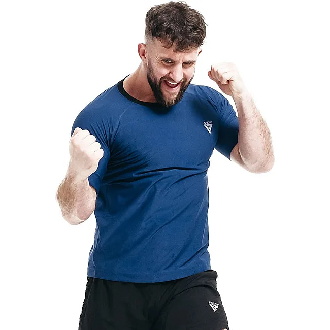 Мужская футболка RDX M1 с эффектом сауны Navy Blue