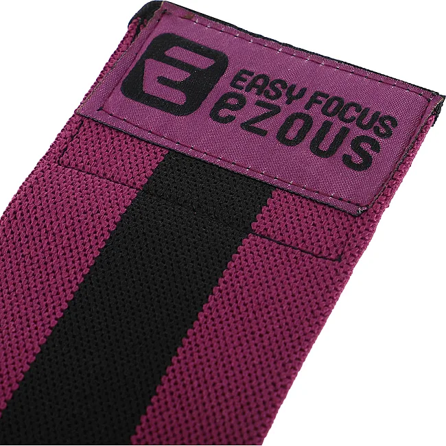 Коленные бинты для приседаний BUNDLED KNEECAP EZOUS A-10 2шт (Черный-фиолетовый)
