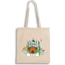 Экошопер BookOpt BK4070 "Киевские пейзажи" бежевый