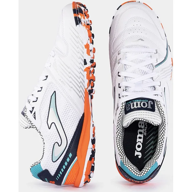 Сороконіжки чоловічі Joma DRIBLING білий, помаранчевий