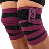 Коленные бинты для приседаний BUNDLED KNEECAP EZOUS A-10 2шт (Черный-фиолетовый)