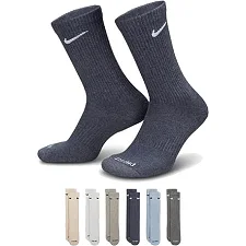 Шкарпетки чоловічі Nike U NK ED PLS CSH CRW 6PR - 132 сірий, бежевий, блакитний
