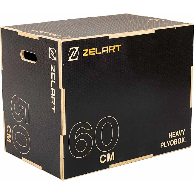 Бокс плиометрический тумба для кроссфита Плиобокс Wood Plyo box ZELART FI-4884-2 1шт 75см