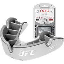 Капа для бокса OPRO Silver UFC детская (возраст до 10) White/Silver (ufc.102515003)