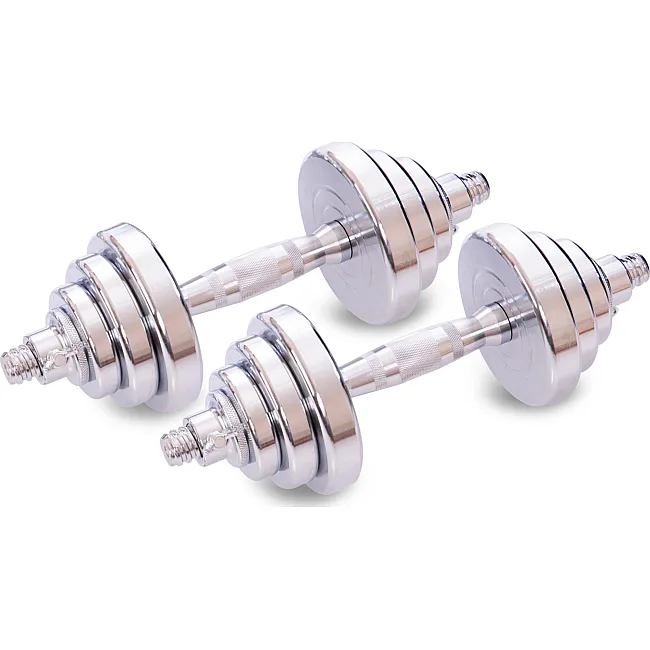 Разборные гантели
 стальные хромированные 20кг SP-SPORT
 TA-8055-20 2шт по 10кг хром