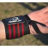 Кистовые бинты PowerPlay 3081 Gym WristT Wraps Черно-Красные