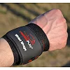 Кистовые бинты PowerPlay 3081 Gym WristT Wraps Черно-Красные