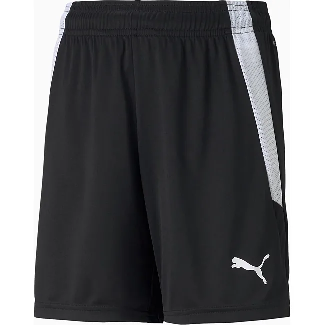 Шорты детские Puma teamLIGA Shorts Jr черный, белый