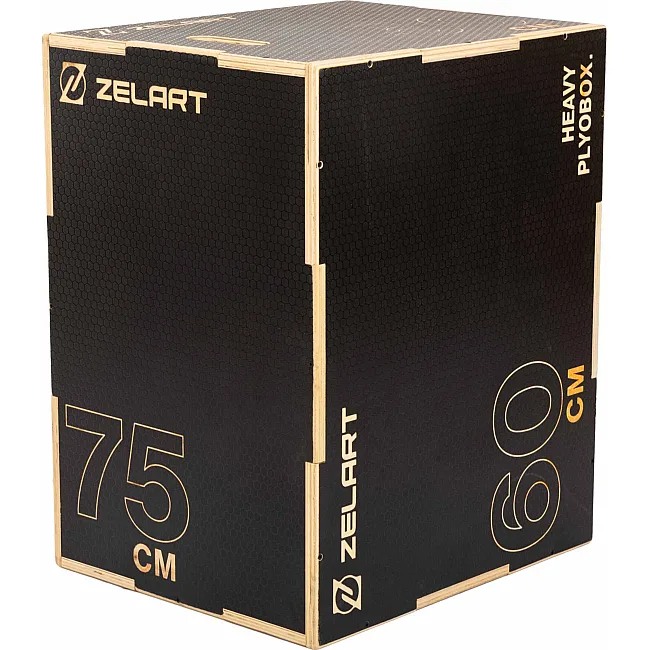 Бокс плиометрический тумба для кроссфита Плиобокс Wood Plyo box ZELART FI-4884-2 1шт 75см