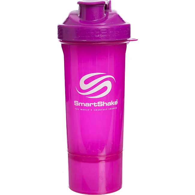 Шейкер для спортивного питания с отсеком для протеина SMART SHAKER SLIM FI-5054 400+100мл (Фиолетовый)