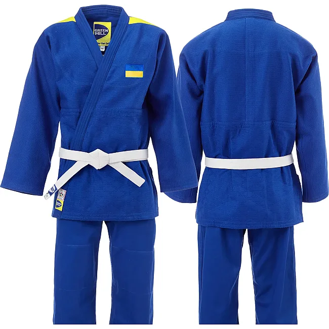 Кимоно для дзюдо Green Hill Professional IJF (синее)