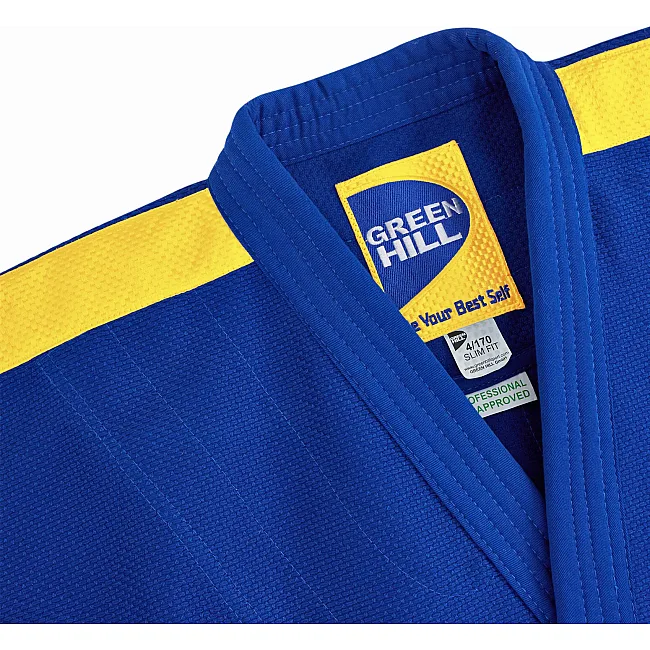 Кимоно для дзюдо Green Hill Professional IJF (синее)