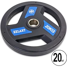 Диск на штангу ZELART TA-5344-20 51мм 20кг