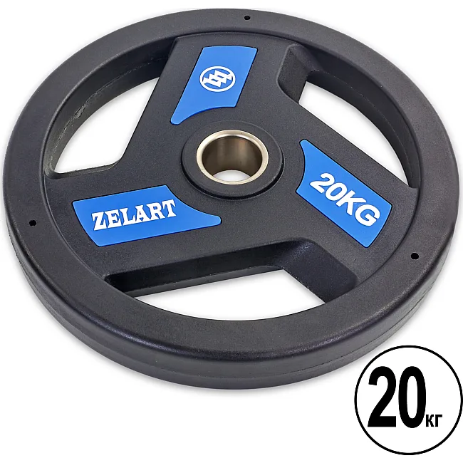 Диск на штангу ZELART TA-5344-20 51мм 20кг
