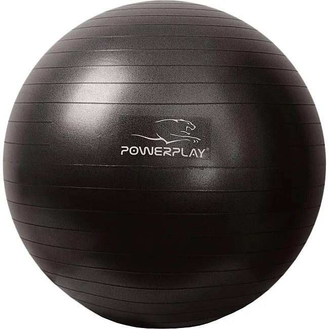 Фитнес мяч (фитбол) POWERPLAY 4001 Ø65см Черный + насос