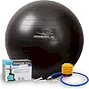 Фитнес мяч (фитбол) POWERPLAY 4001 Ø65см Черный + насос