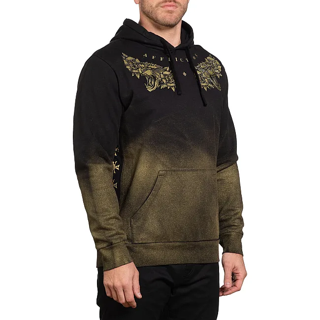 Худи AFFLICTION Mystic Prowler Po Black Metallic Waterbase Spray