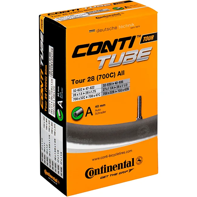 Камера для велосипеда CONTINENTAL Tour Tube All 28" A40 RE 