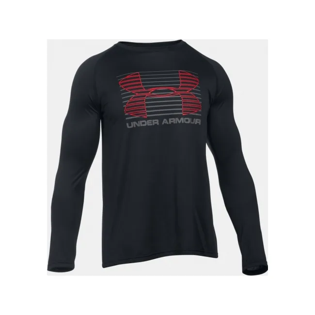 Чоловічий лонгслів Under Armour Tech Rise Up Black