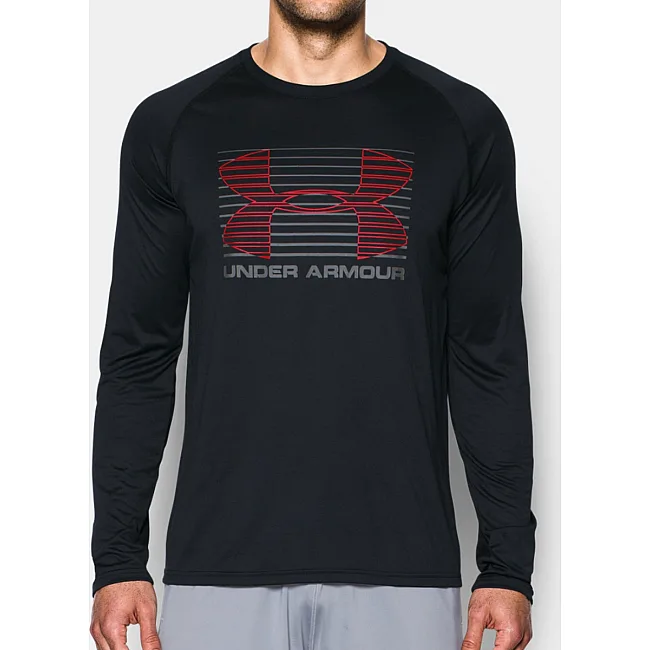 Чоловічий лонгслів Under Armour Tech Rise Up Black