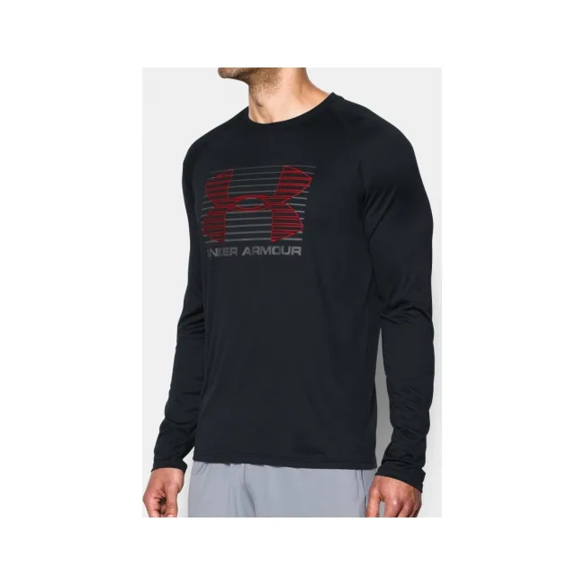 Чоловічий лонгслів Under Armour Tech Rise Up Black